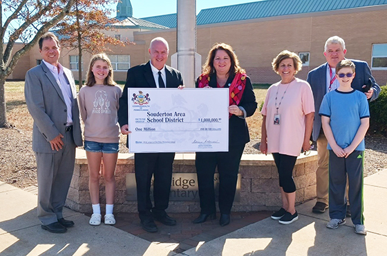 Scheuren Presents Check for $1 Million in Grant Funding to Souderton Area School District
